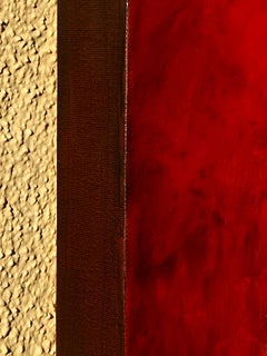 Red Sky at Night, Abstract Oil Painting