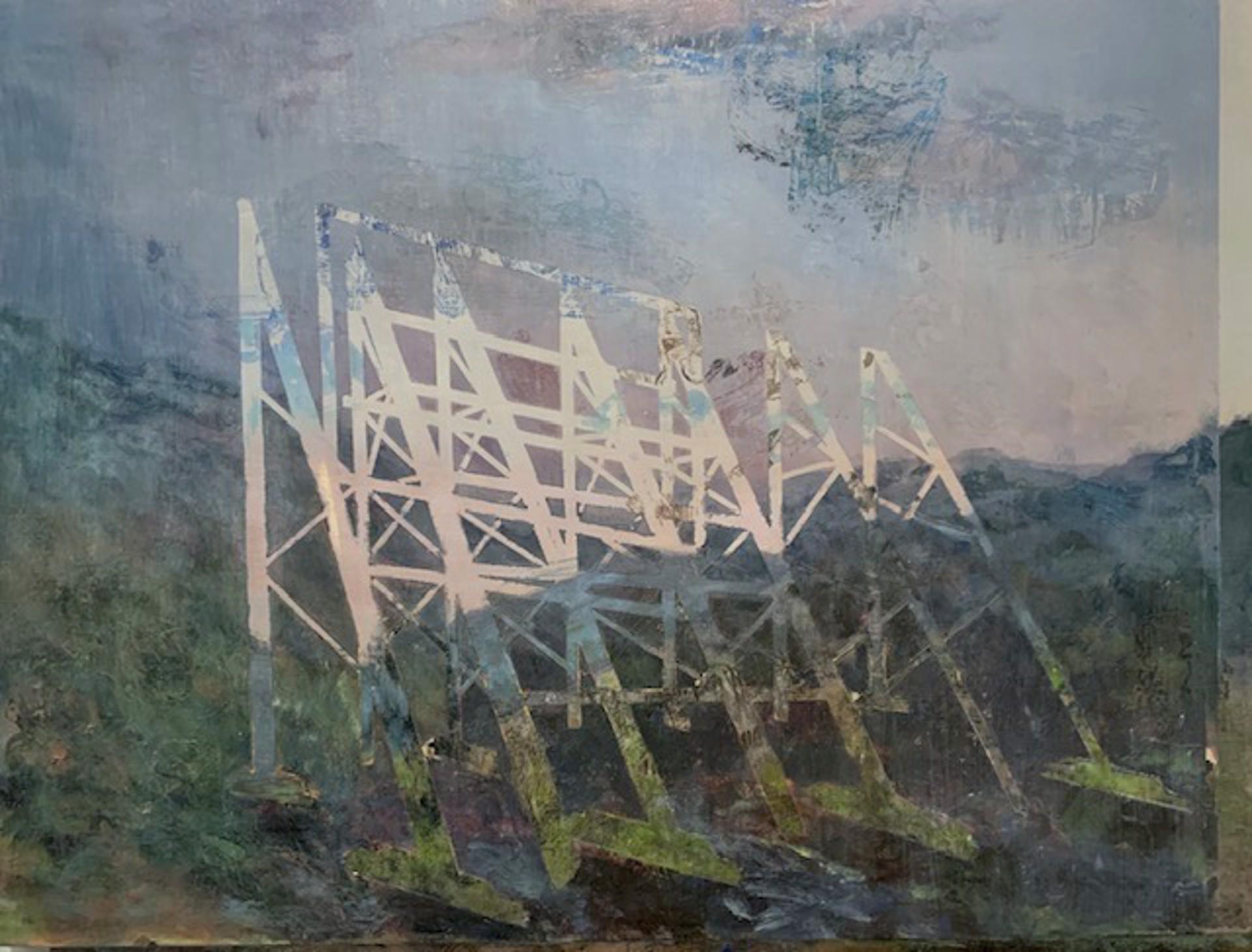 Mirror Structure 3 - Painting by Mandy Rogers Horton