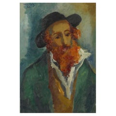 Mané-Katz "Le Juif Roux" Olio su tela