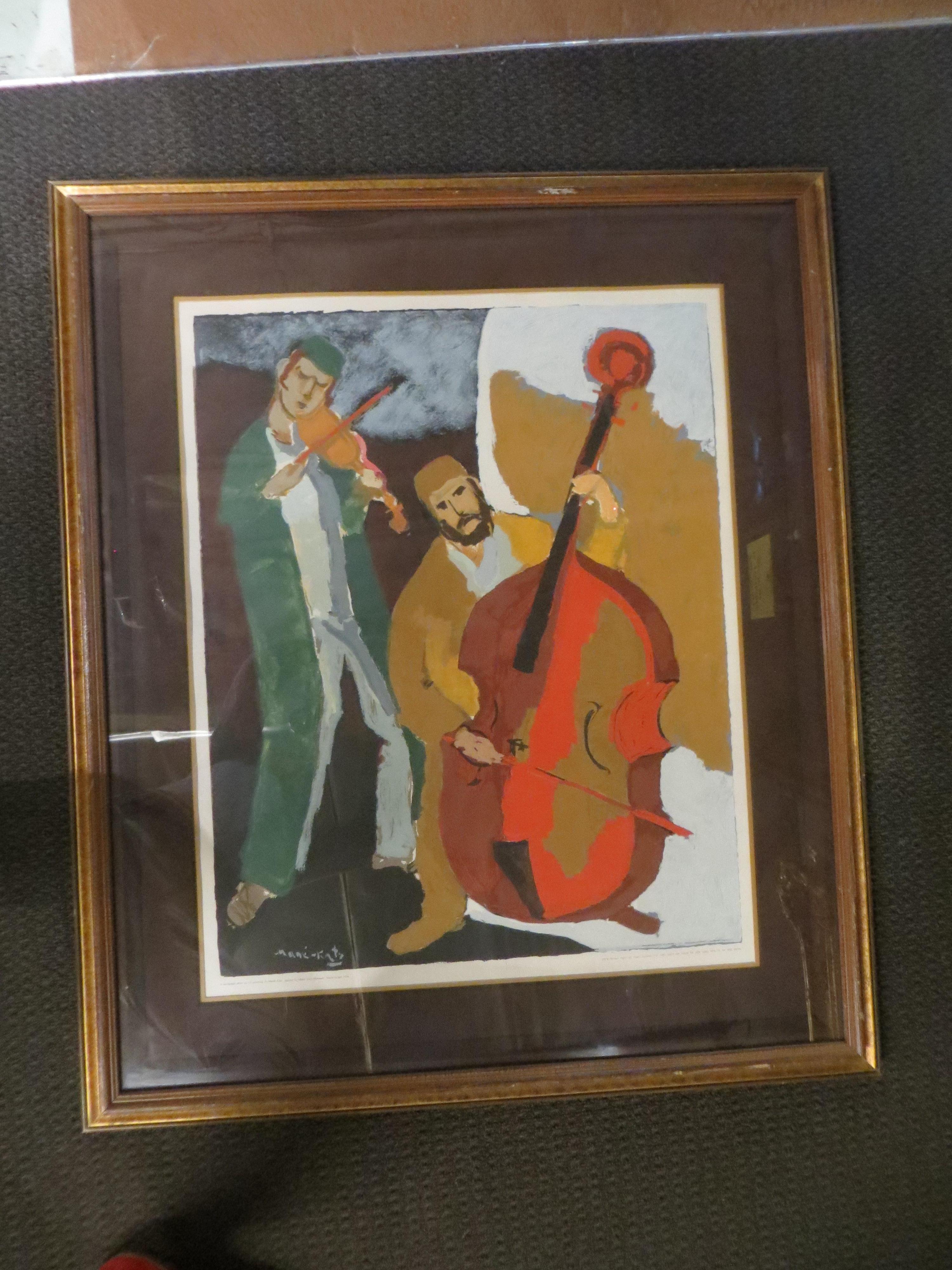 Les Musiciens  - Modern Print by Mane Katz