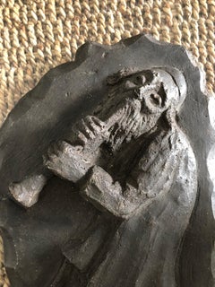 French Painted Maquette for Sculpture Judaica Klezmer Musician