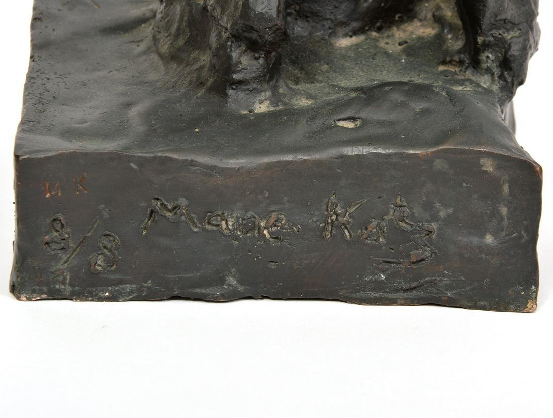 Ruso Francés Judaica Judío Shtetl Boda Músico Klezmer Escultura de Bronce en venta 1