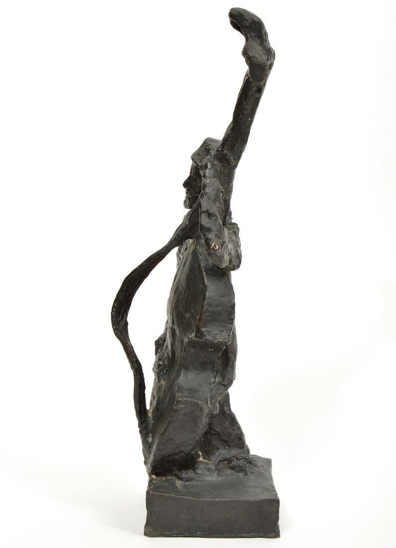 Sculpture en bronze d'un musicien Klezmer d'un mariage juif de style français et judaïque, russe en vente 1
