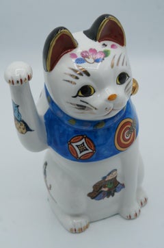 Maneki Neko with Seven Deities of Happiness 1980s