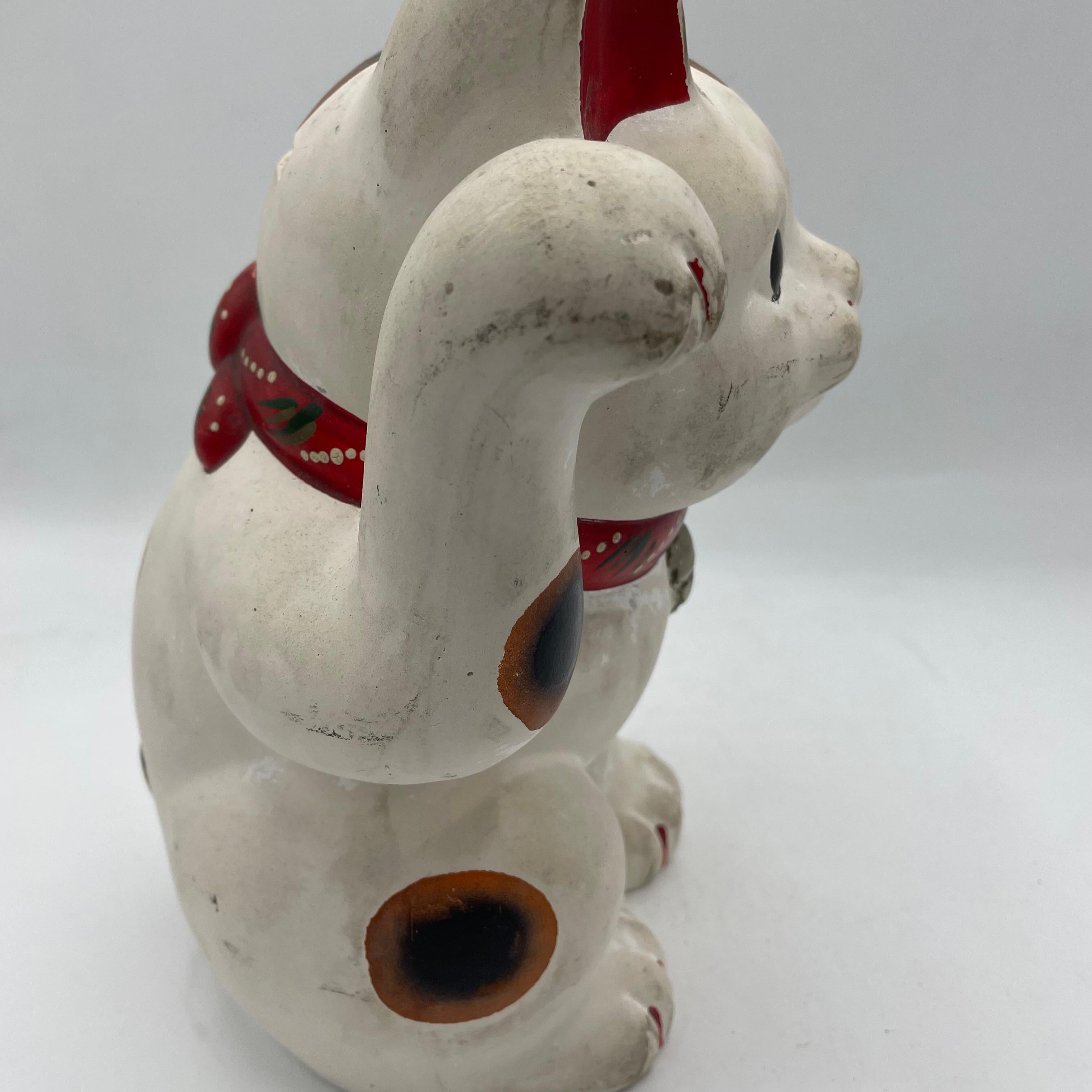 Manekineko Lucky Cat Metal Piggy Bank 1960s Showa In Fair Condition For Sale In Paris, FR