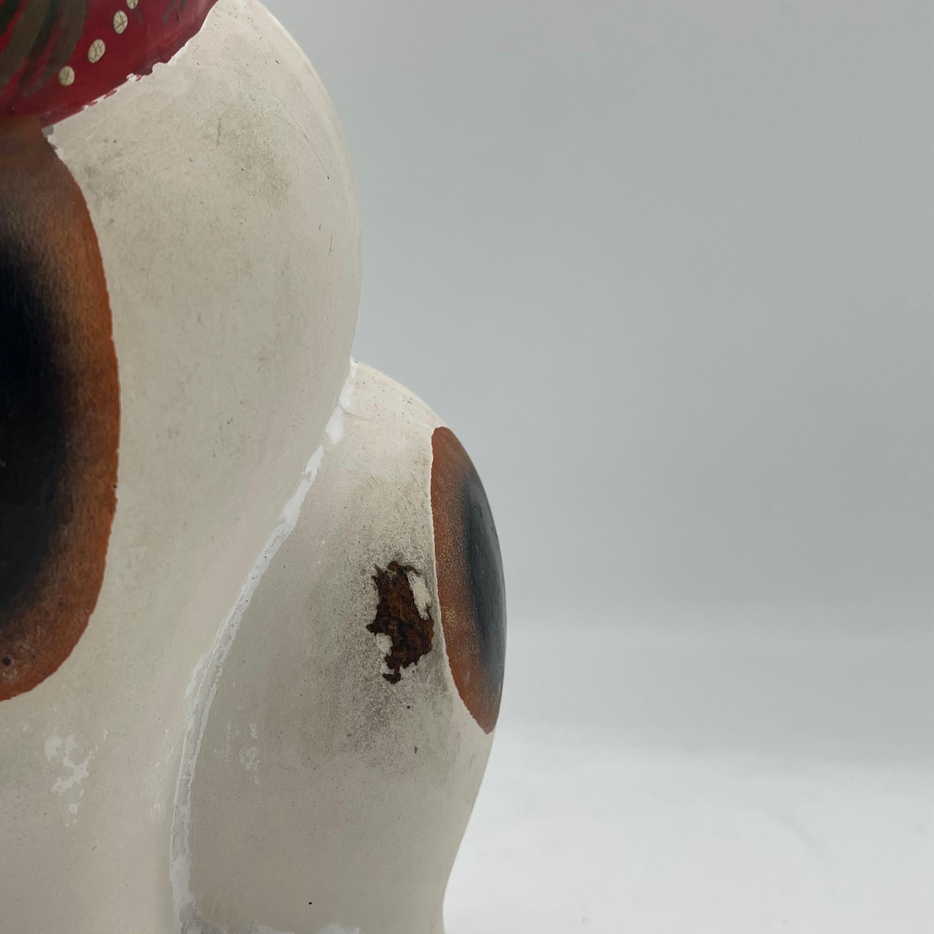 Manekineko Lucky Cat Metal Piggy Bank 1960s Showa For Sale 1