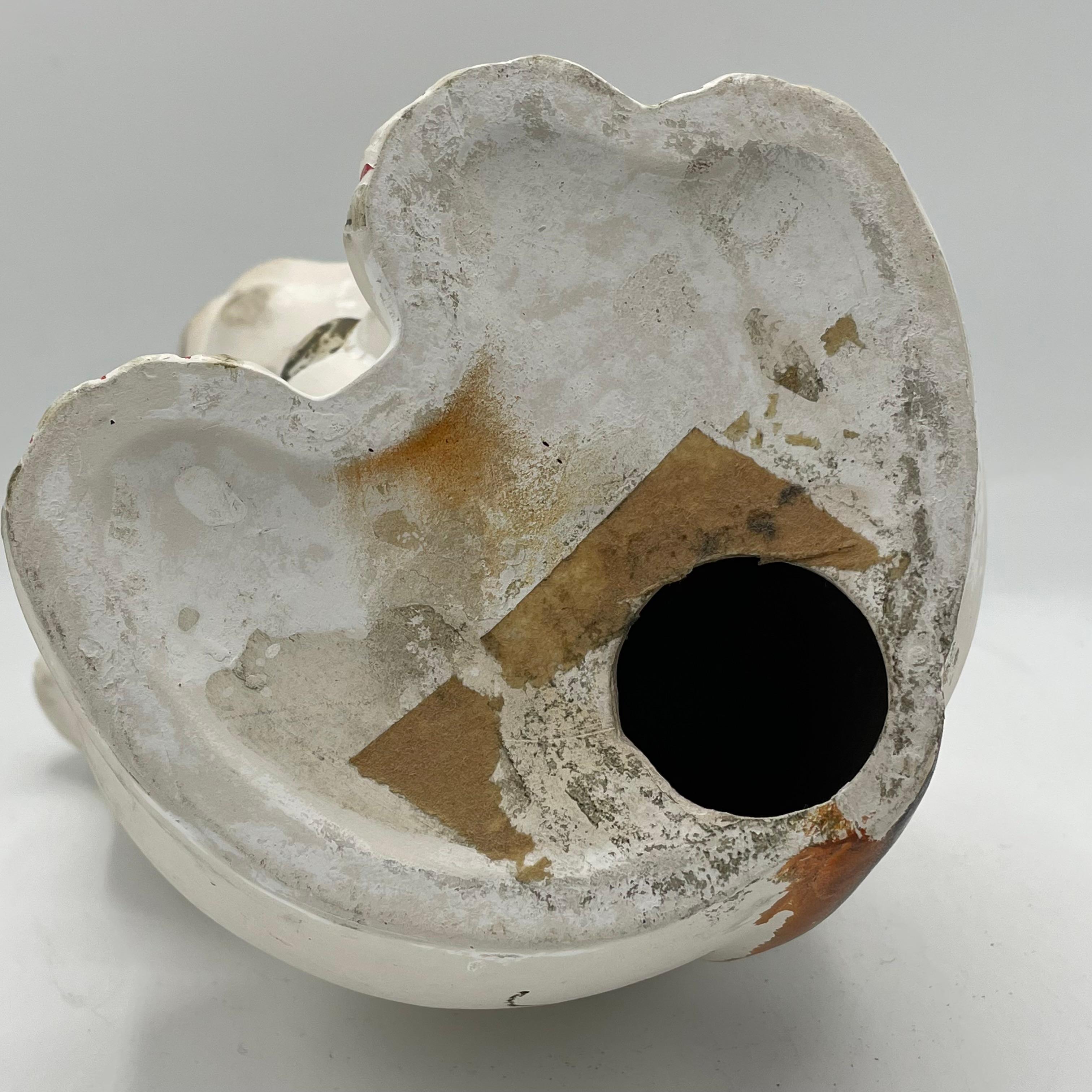 Manekineko Lucky Cat Metal Piggy Bank 1960s Showa For Sale 3