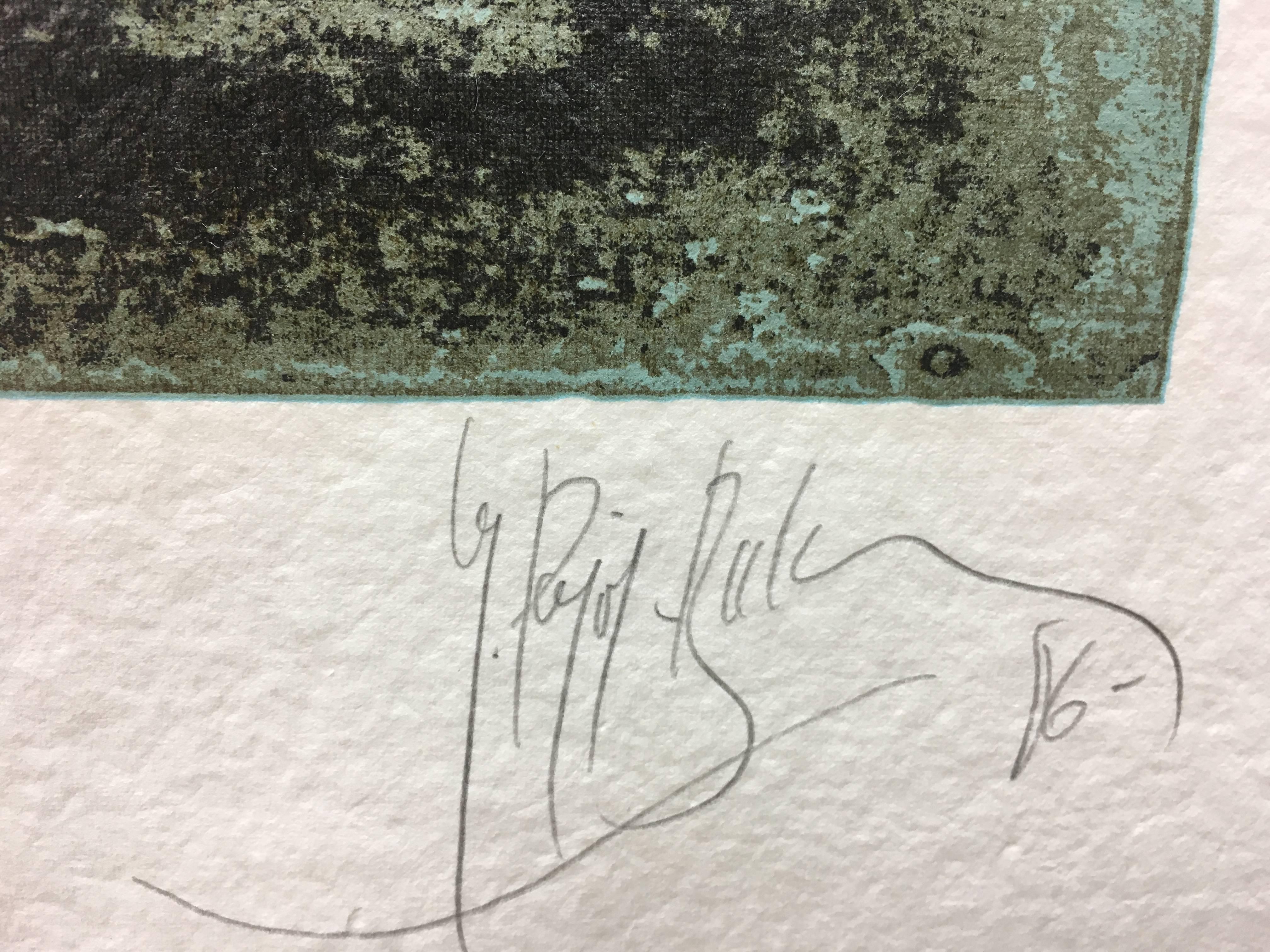  Sensations gravure surréaliste  Peinture à tirage limité
Papier fait à la main de 600 grs.
Édition de 100 exemplaires
Numérotée au crayon et signée
CADRE VIRTUEL

Né à Vic, en Catalogne, en 1947, il réside au Mexique depuis 1998.  Héritier de