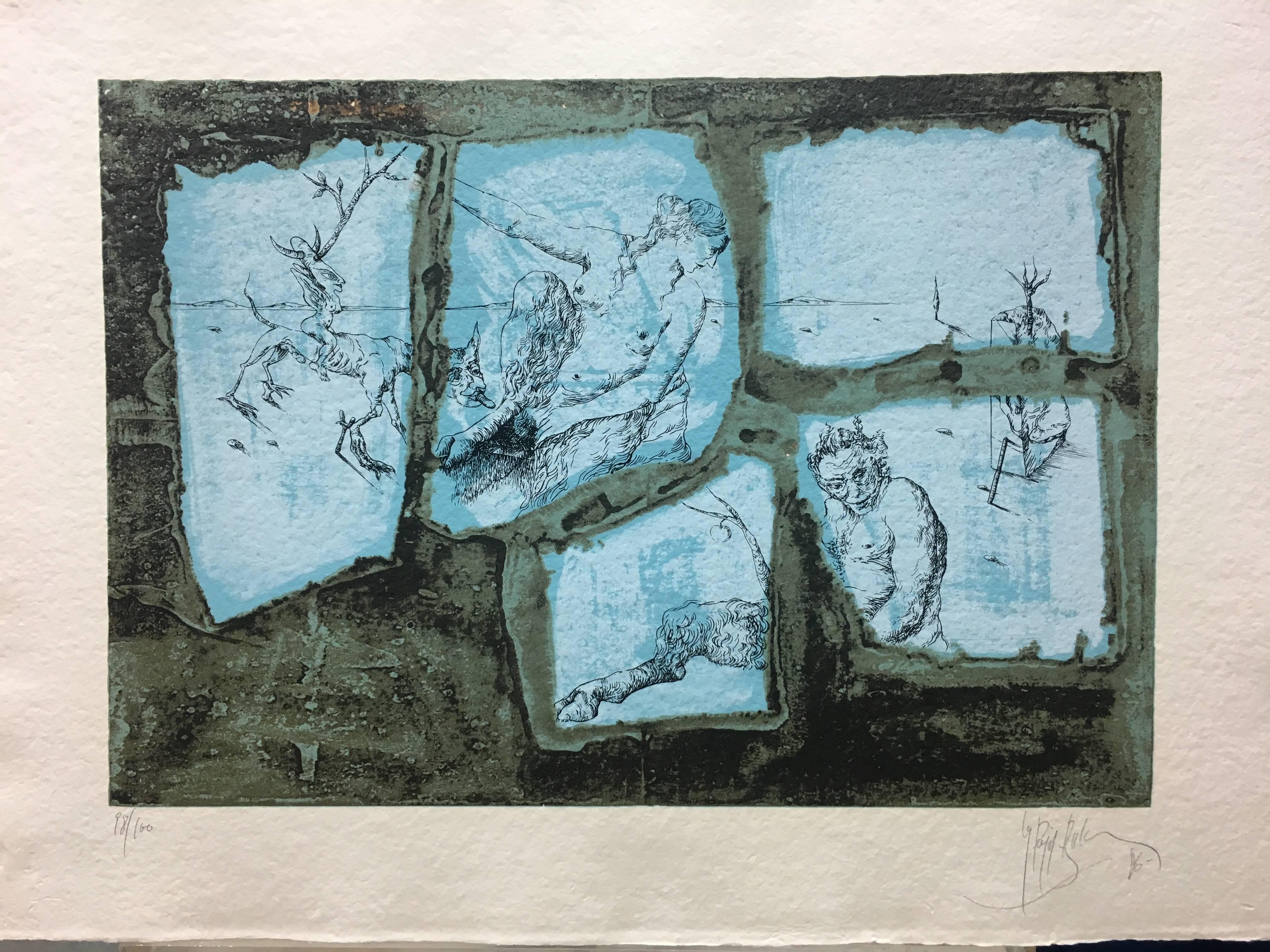 Pujol Baladas 9 Dali Sensations gravure Surréaliste édition limitée en vente 3