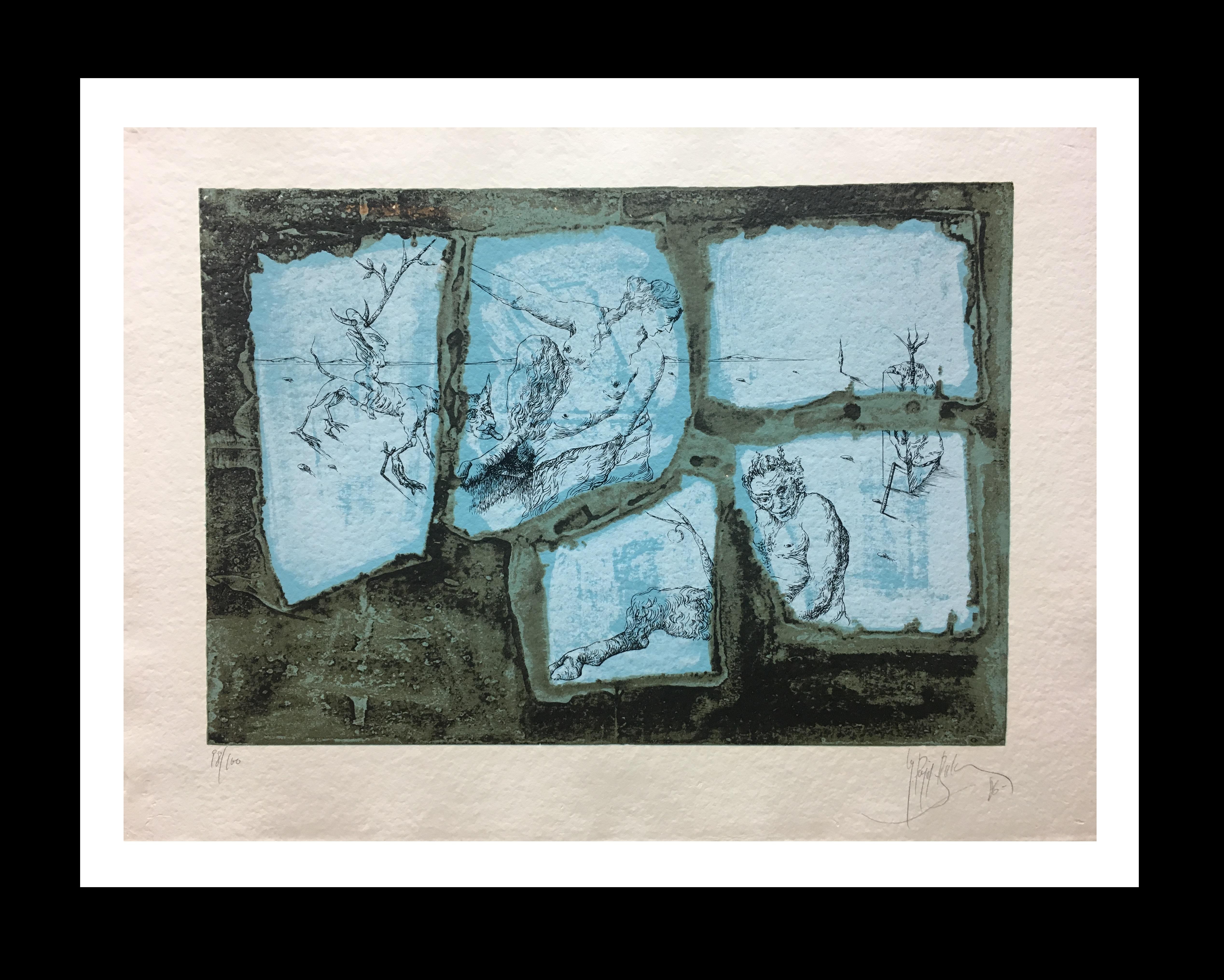 Pujol Baladas  Dali  Sensazioni incisione surrealista  edizione limitata - Print di Manel Pujol Baladas
