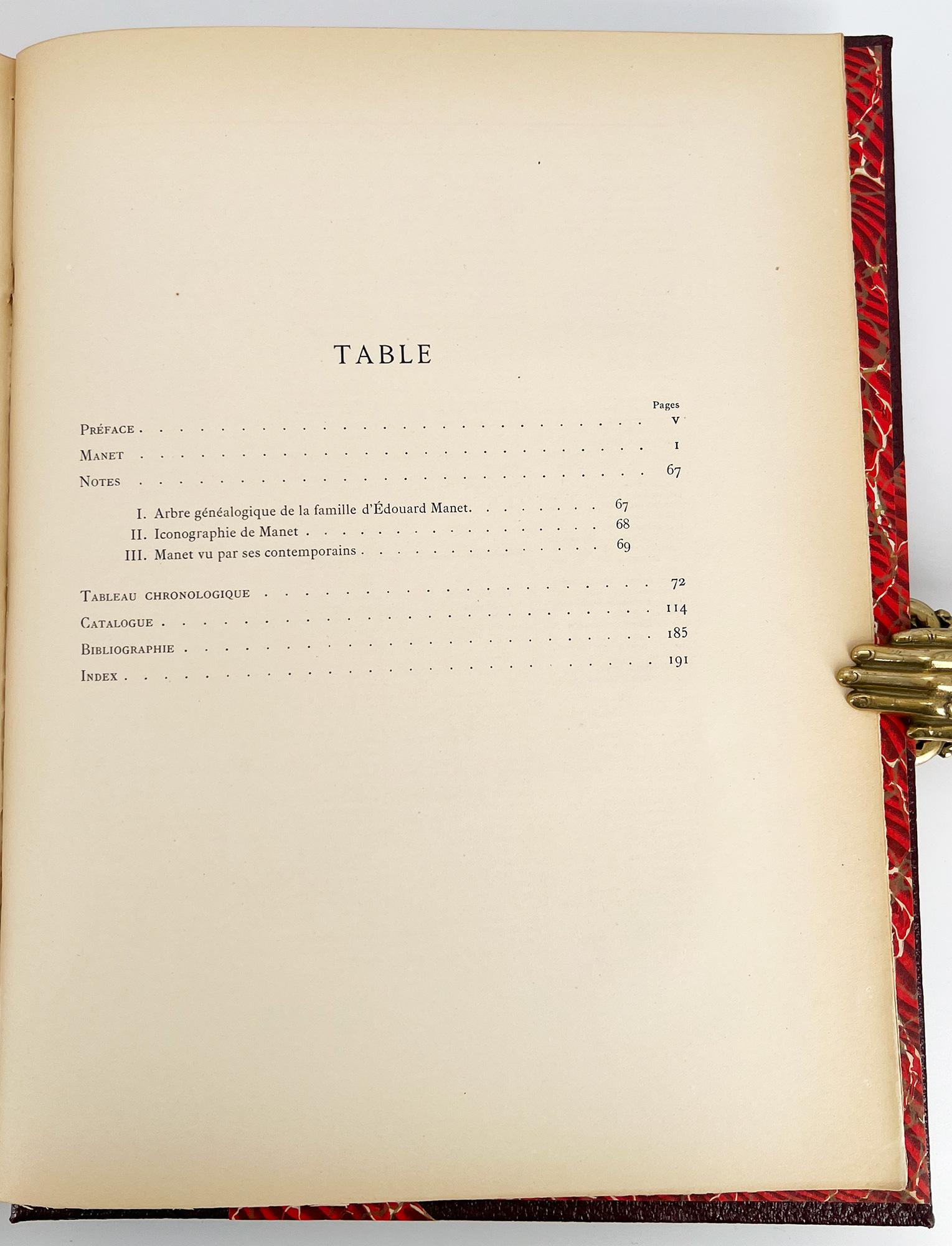 MANET, Catalogue Raisonné [Wildenstein, 2 volumes] en vente 10