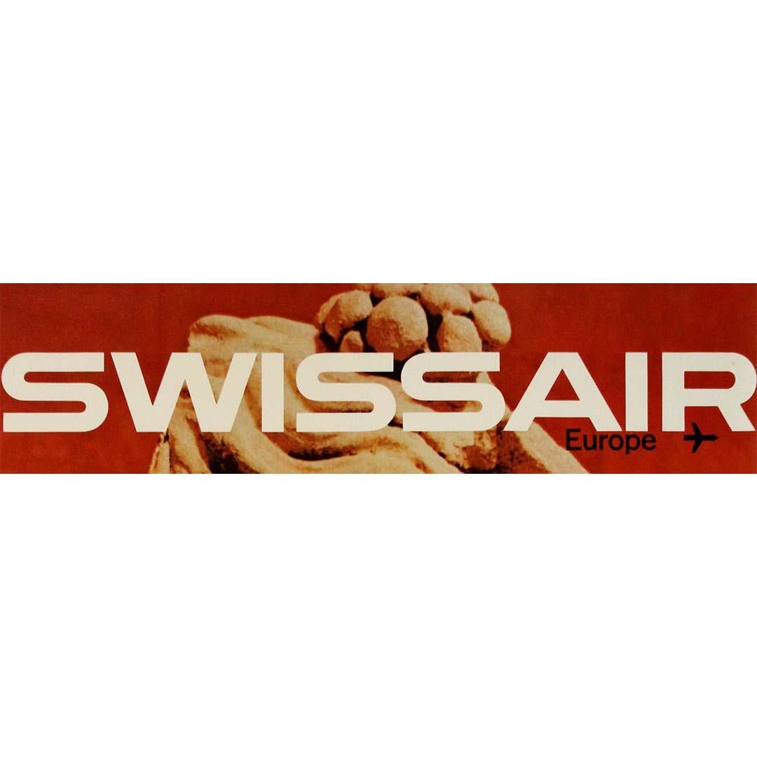 1964 Original-Reiseplakat von Bingler Manfred für Swissair nach Europa im Angebot 1