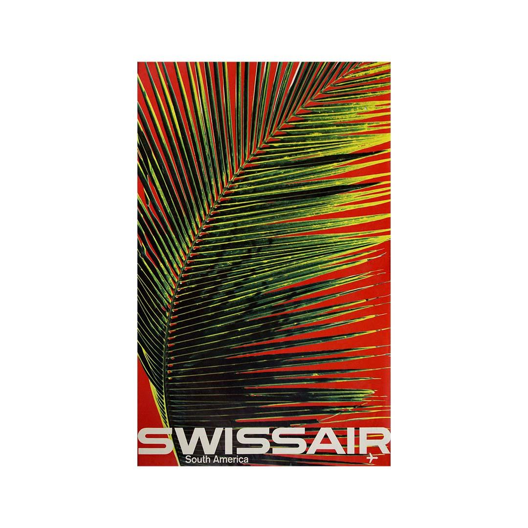 Originales Reiseplakat von Bingler Manfred für Swissair, 1964, Reisen nach Südamerika im Angebot 1