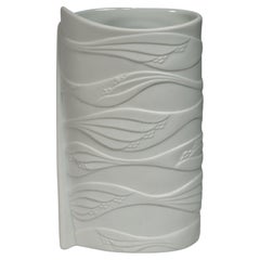 Manfred Frey for AK Kaiser Art Deco White Bisque Porcelain Bud Vase