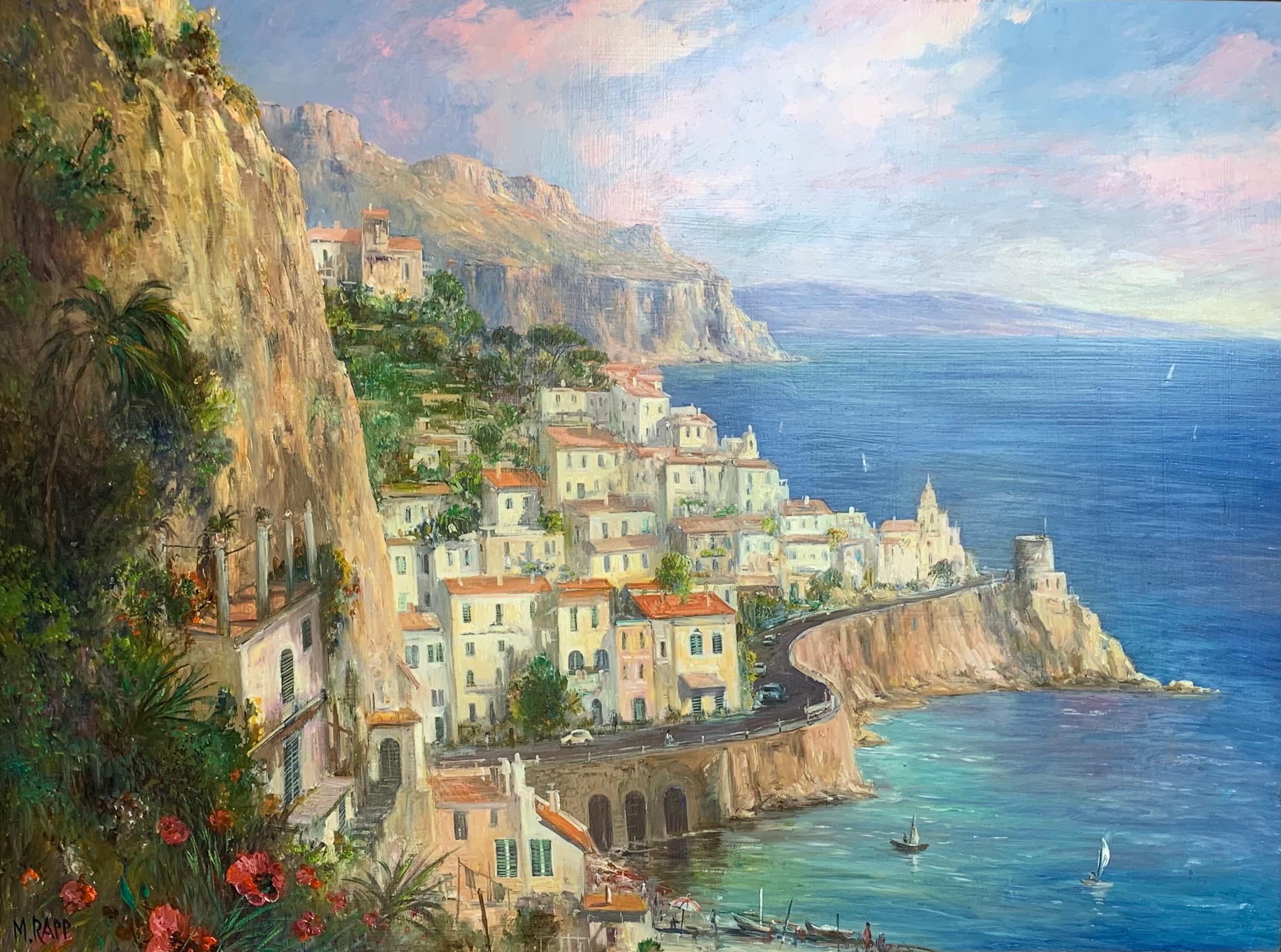 Manfred Rapp Landscape Painting - Amalfi Coast