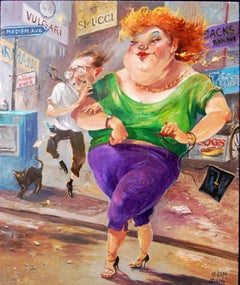 „Let's Go Shopping“ von Manfred Rapp, Karikaturen, 2004, Drucke und Original verfügbar