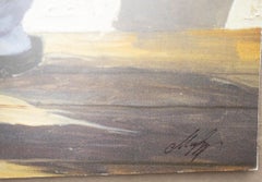 "The Art Connoisseur, " Caricature Signed Print