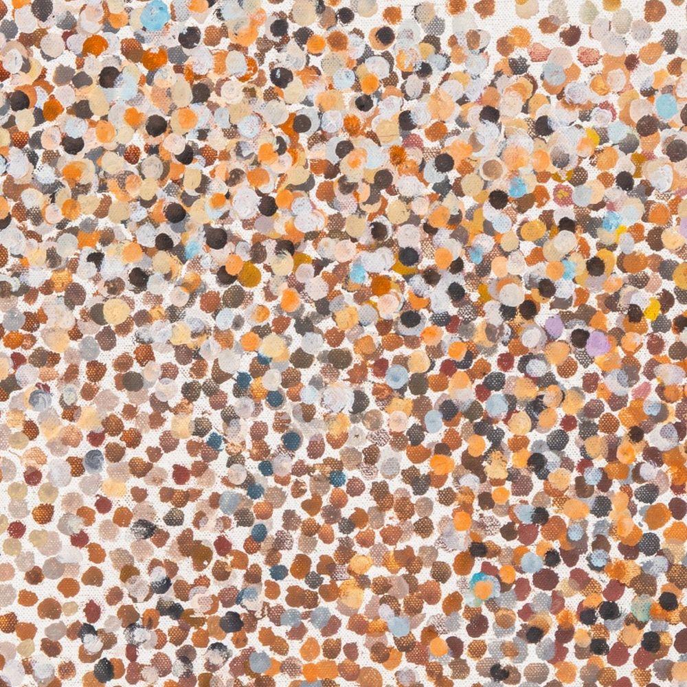 Soles Gemelos - Abstract Painting Beige de Manfred Schwartz