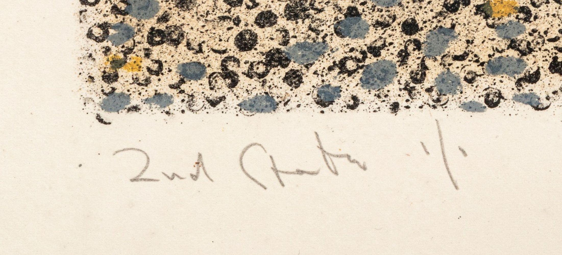 Composizione astratta puntinista - Abstract Print Beige di Manfred Schwartz
