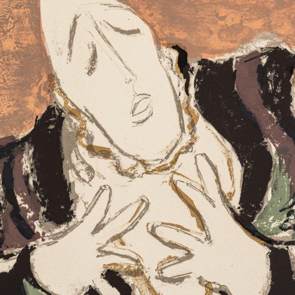 The Great Medrano Clown - Modern Print by Manfred Schwartz
