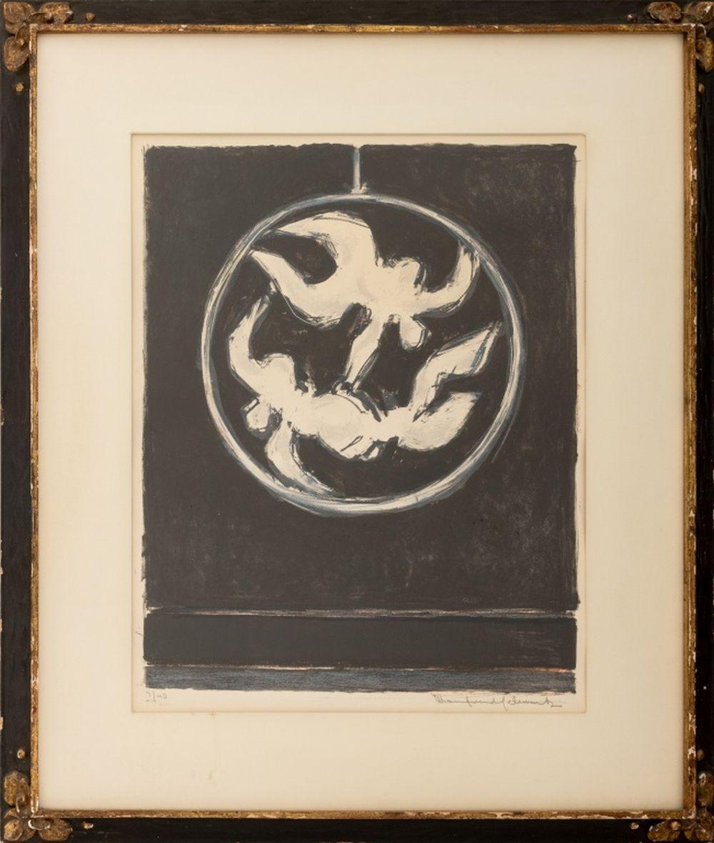 Manfred Schwartz Figurative Print - The Ring