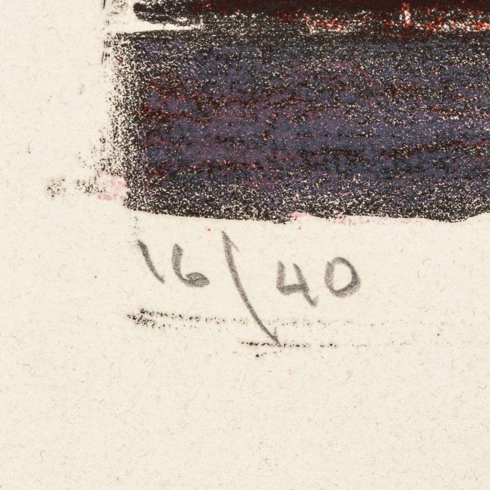 The Ring in Plum - Modern Print by Manfred Schwartz
