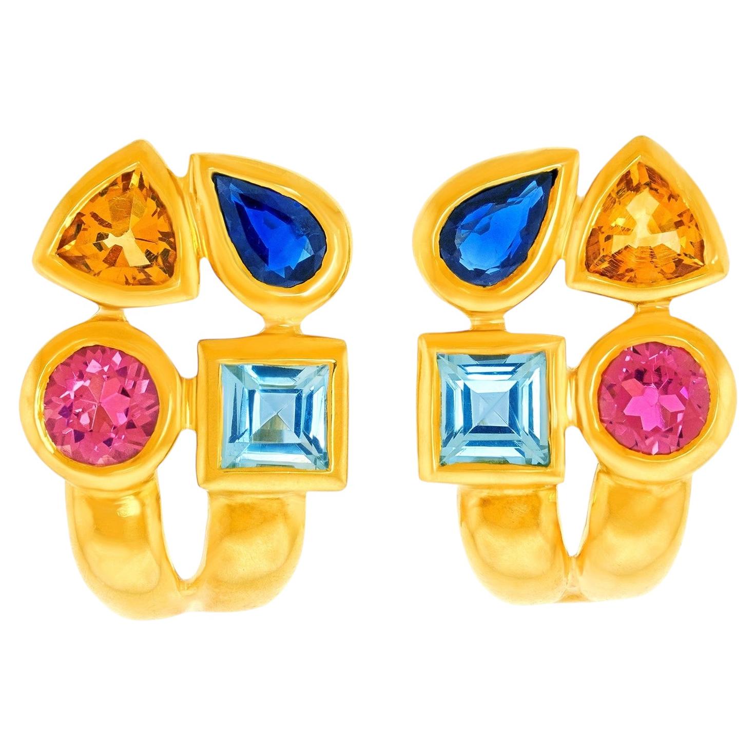 Pendientes Manfredi engastados