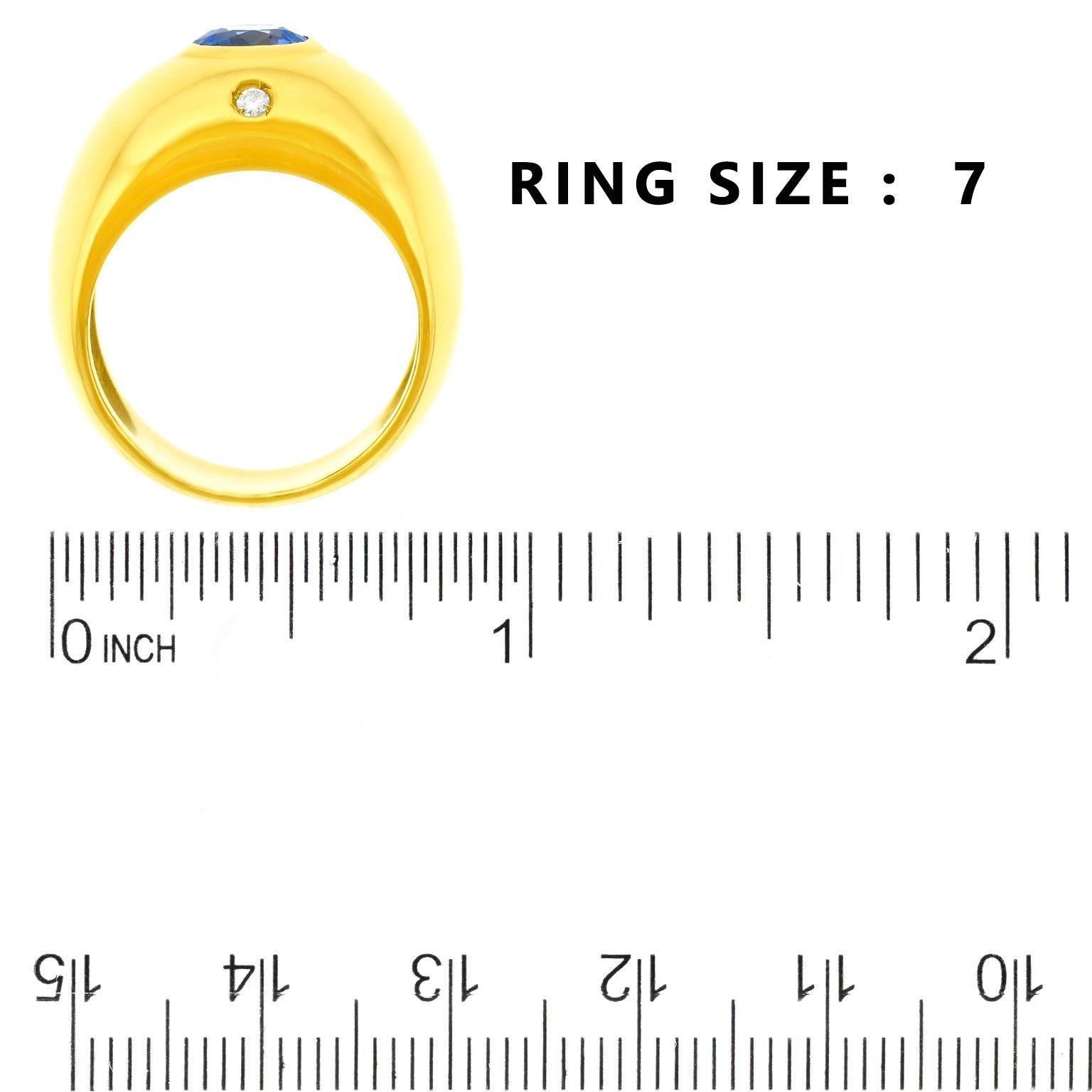 Manfredi Italia Años 80 Anillo Zafiro en venta 1