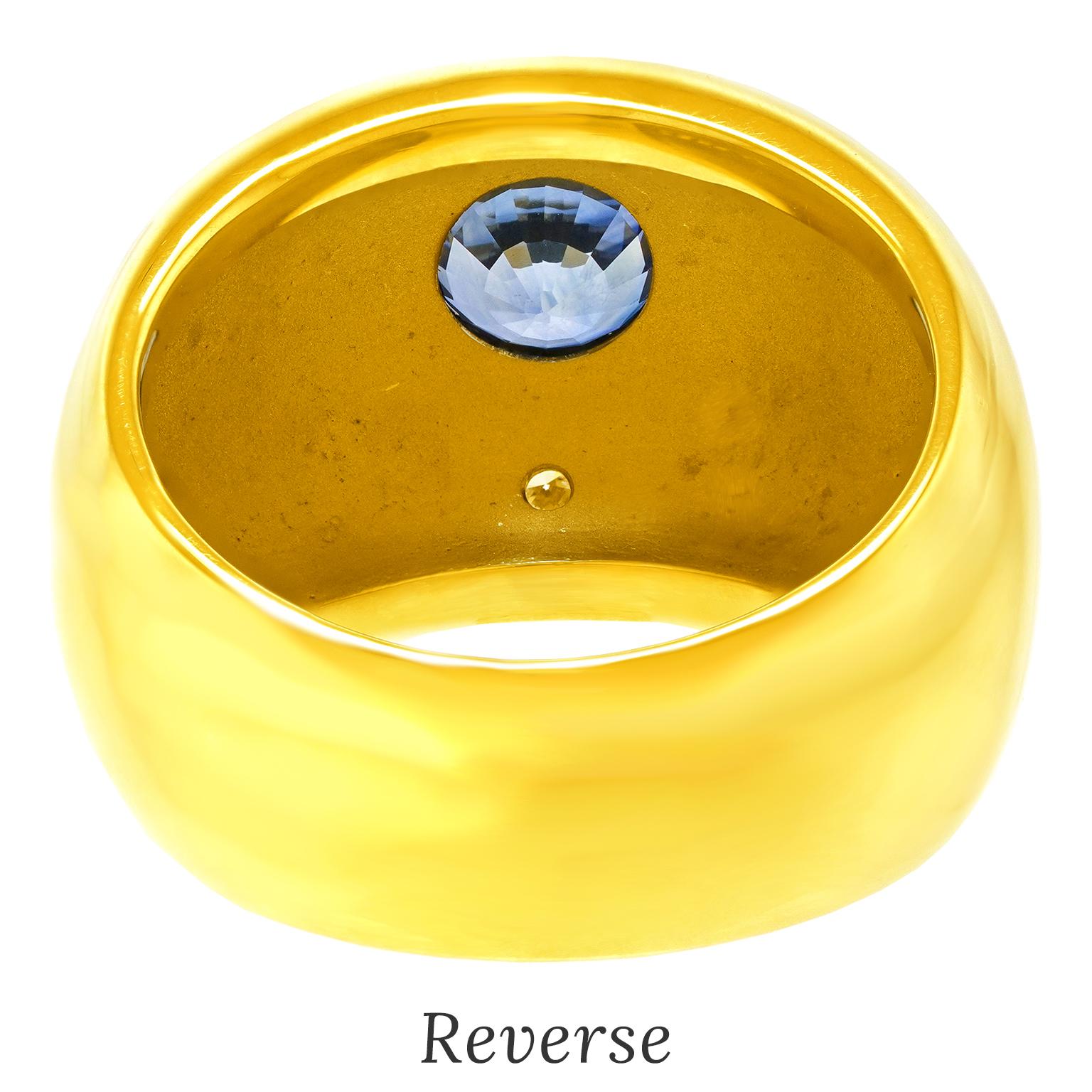 Manfredi Italia Años 80 Anillo Zafiro en venta 4