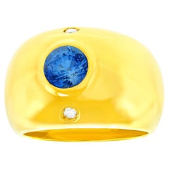 Manfredi Italy Eighties Sapphire Ring