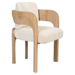 Mangala Dining Chair in Solid Oak Wood by Pendhapa