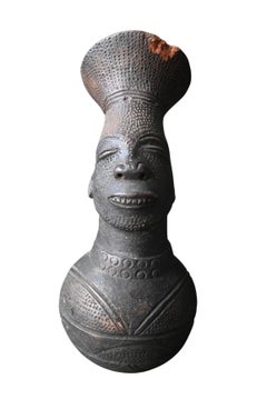 Mangbetu-Terrakotta-Vase, frühes 20. Jahrhundert, ehemals in der A. Francotte