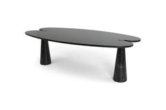 Mangiarotti Black Marble Dining Table for Skipper, Italy