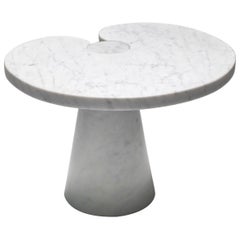 Used Mangiarotti Carrara Marble Side Table 'Eros series' for Skipper