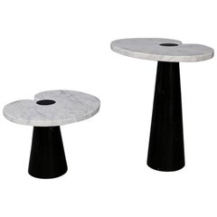 Vintage Mangiarotti Coffe Table Skipper Series, Original Label in Marble, 1970s