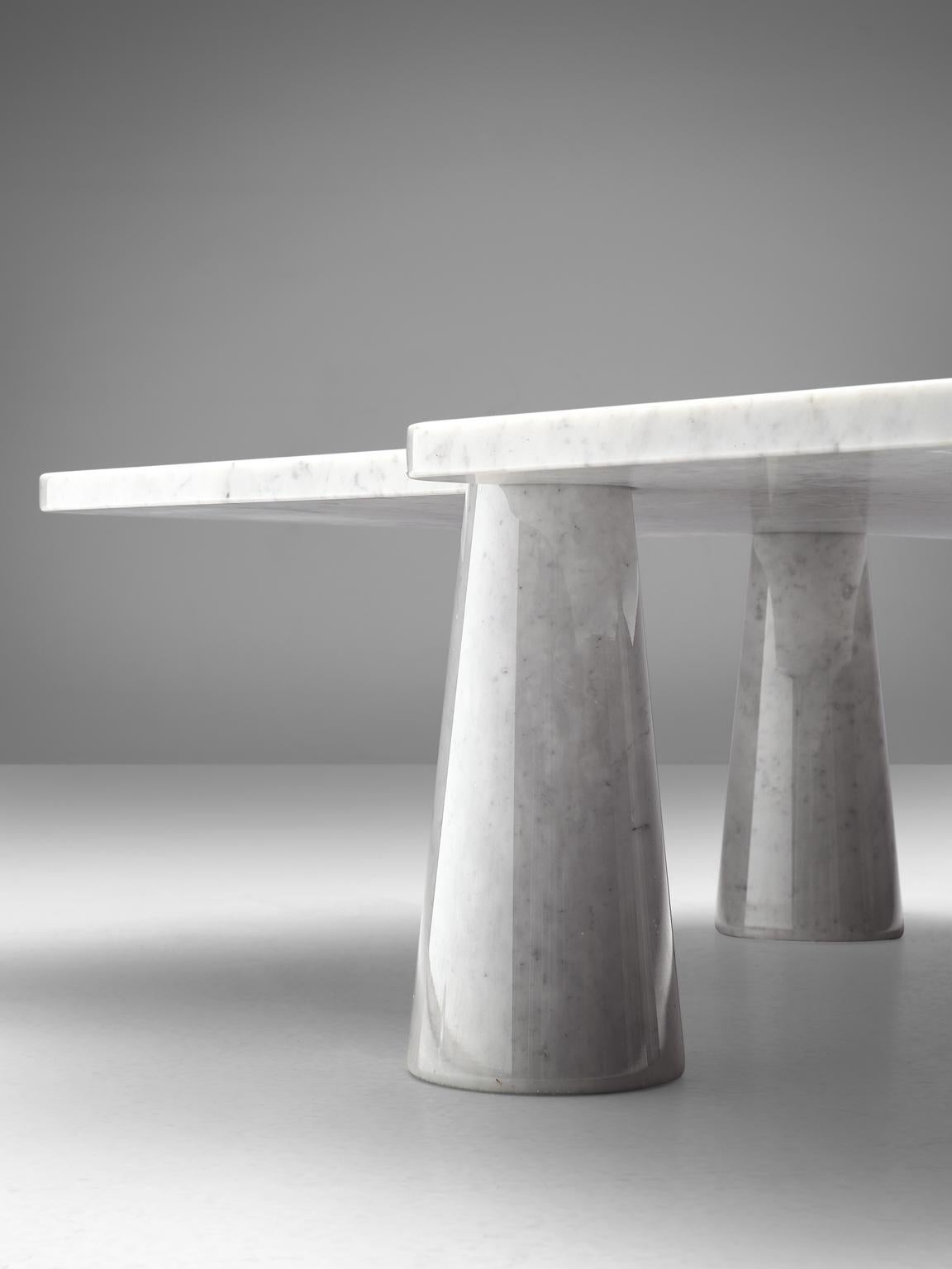 Mangiarotti 'Eros' Coffee Table in White Marble (Moderne der Mitte des Jahrhunderts)