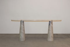 Table console Eros Mangiarotti en marbre de Carrare pour Skipper, Italie