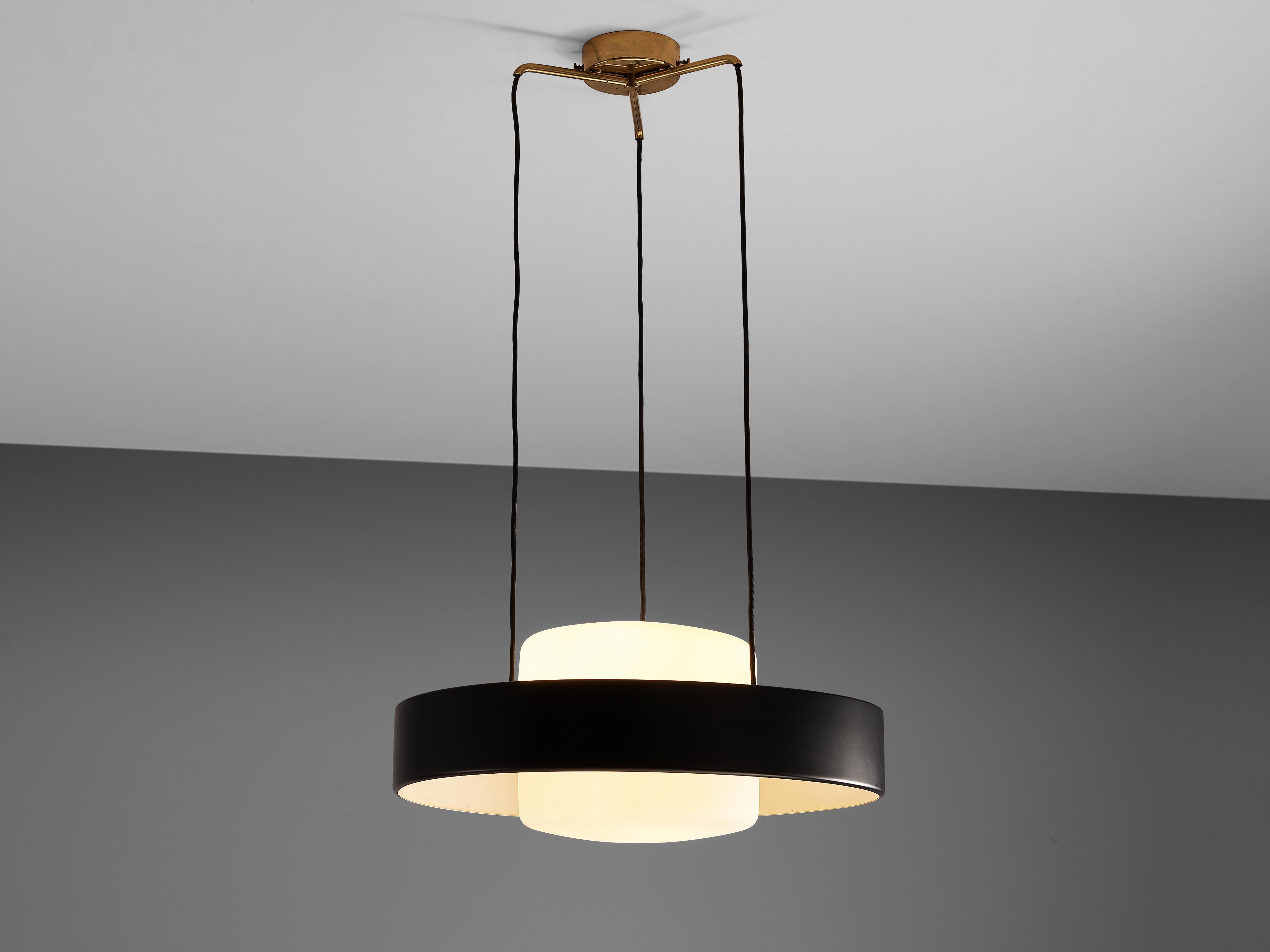 Mangiarotti ‘Eros’ Marble Table with Bozzi ‘Ariston’ Chairs and Stilnovo Lamp 1