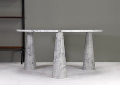 Mangiarotti Eros Round Dining Table Carrara Marble Skipper, Italy, circa 1970