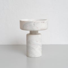 Angelo Mangiarotti Marble Vase, Banswara Marble, Mid-Century Modern