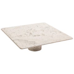 Mangiarotti Square Travertine Coffee Table for Up 
Up
