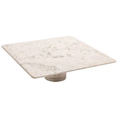 Mangiarotti Square Travertine Coffee Table for Up 
Up