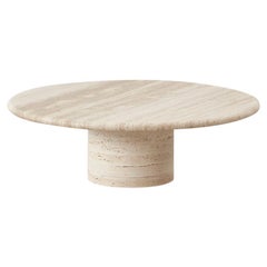 Mangiarotti Travertine Coffee Table for Up&Up, Italy, circa 1970