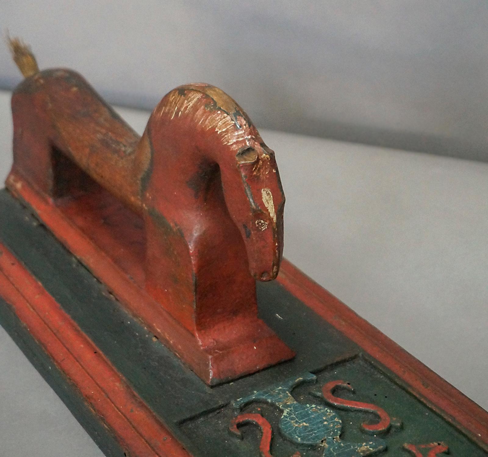 Hand-Painted Mangle Board Dated 1841