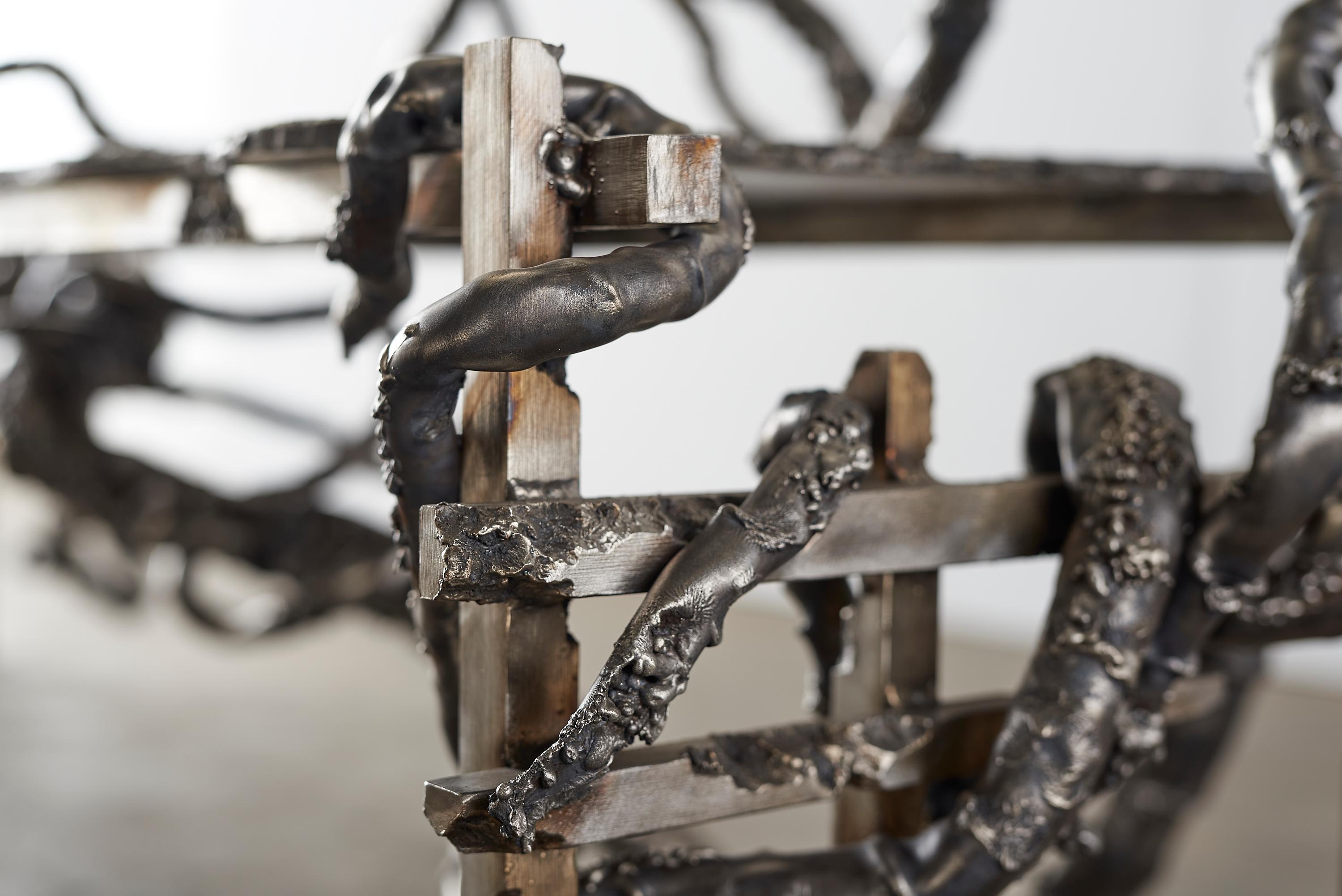 Contemporary Mangled Bench by Michael Gittings For Sale