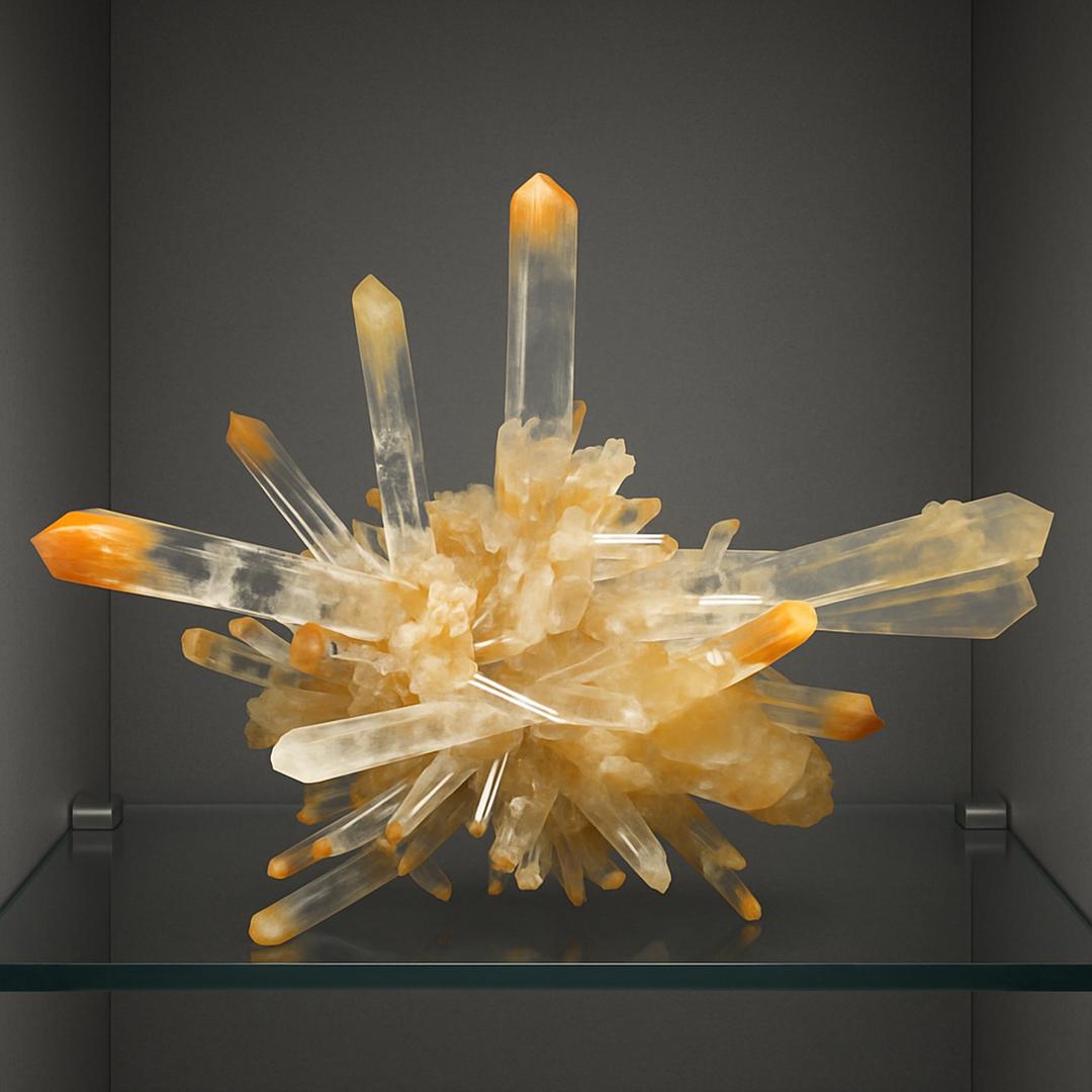 Contemporary Mango Quartz From Colombia For Sale