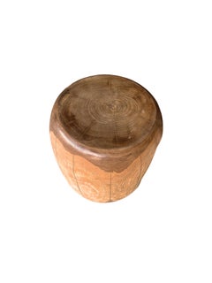 Mango Wood Side Table Modern Organic