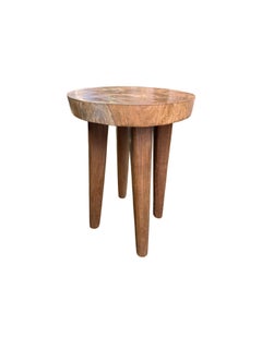 Mango Wood Stool Modern Organic