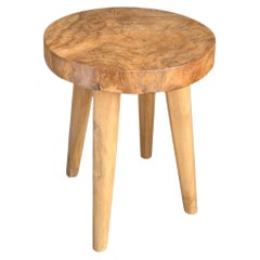 Mango Wood Stool Modern Organic