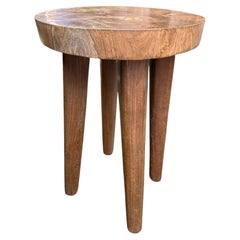 Mango Wood Stool Modern Organic